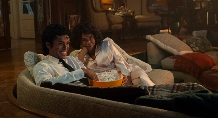 Jaafar Jackson and Nia Long in Michael (2026)