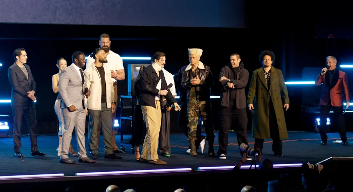 Bruce Buffer introduces the cast of Street Fighter (2026) at CinemaCon