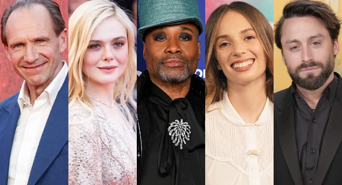 Ralph Fiennes, Elle Fanning, Billy Porter, Maya Hawke, and Kieran Culkin at various events