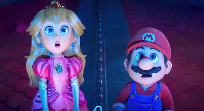 Princess Peach and Mario in The Super Mario Galaxy Movie (2026)