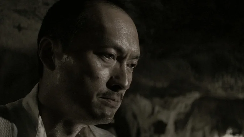 Ken Watanabe's General Tadamichi Kuribayashi looks forlorn in closeup in Letters from Iwo Jima