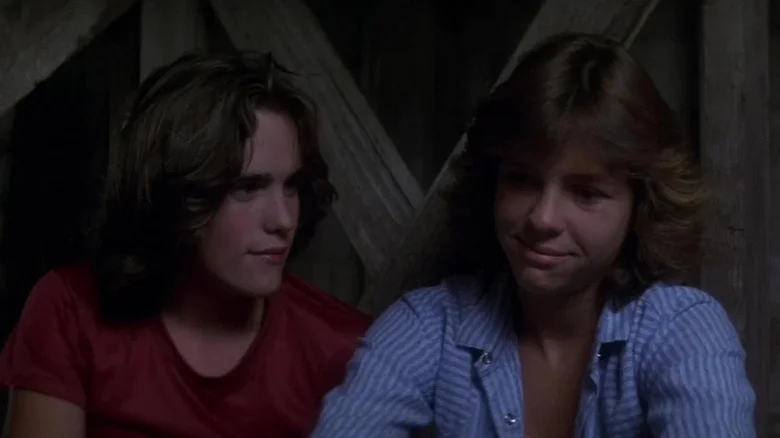Mat Dillon as Randy and Kristy McNichol as Angel, thinking about going all the way in Little Darlings