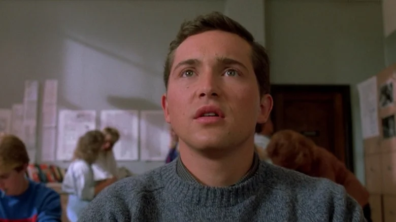 Casey Siemaszko as Jerry, worried about 3pm in Three O'Clock High